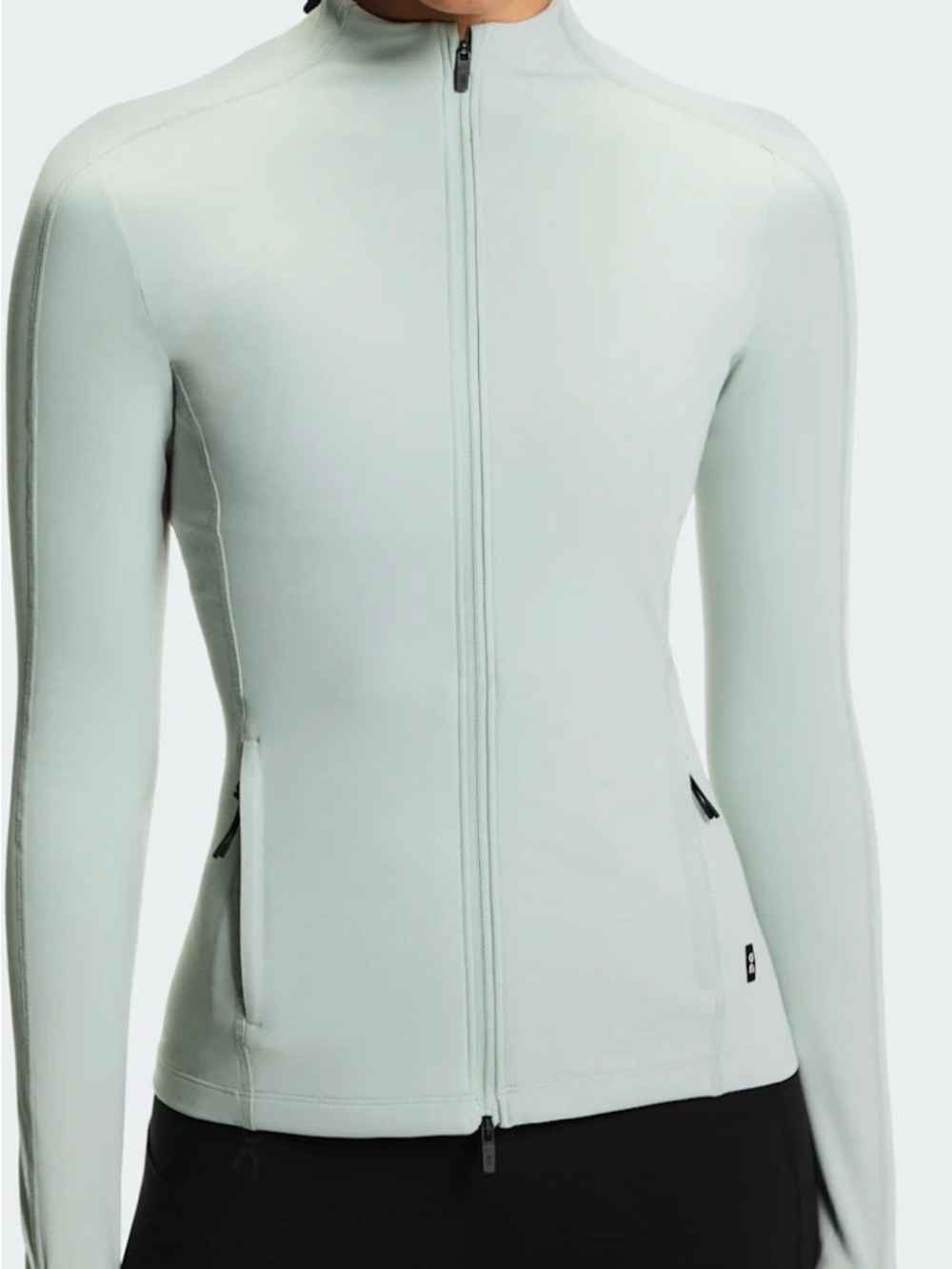 Light Mint Athletic Zip-Up Jacket and Black studio 7/8 leggings (2pieces)